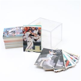 Collection of Matt Williams Baseball Cards: A collection of Matt Williams baseball cards. This collection is comprised of cards for the MLB player Matt Williams from a variety of brands, including Donruss 90, Topps, Upper Deck, Studio, and more. The cards come with a hard plastic case.