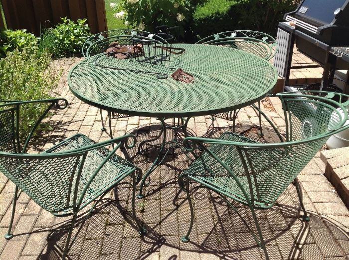 Wrought iron table and chairs...$150 and available presale