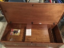 Its a locking gun case!