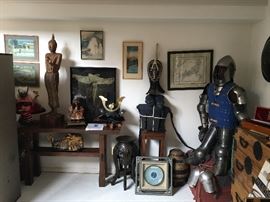 We have tricked out the living room with many aisan collectibles