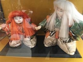 Keep an eye out for some fun vintage Japanese dolls, including these two case lovelies!