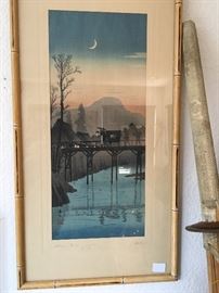 This vintage signed print is a piece of serenity.