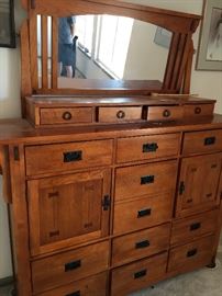 There are several mission style pieces of furniture