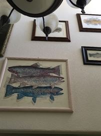 We are still working on going through all the fishing gear, but here are a few of the fish prints