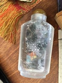 One of the older painted bottles