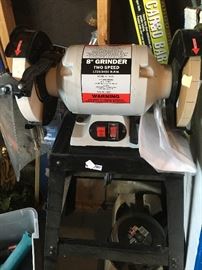 Brand new bench grinder and stand