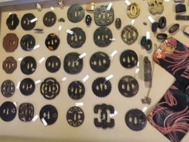 Incredible Tsuba Collection - Sword enthusiasts will have a rare estate sale chance to add to their collection or begin one! This case will be brought in to the sale as they are true works of art from a lifetime of appreciation and study of the Japanese art form.