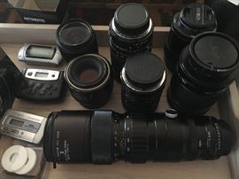 Camera equipment including these lenses