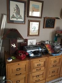 Set up your office in style with these four matching file cabinets