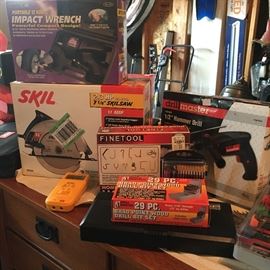 Many items still in the boxes