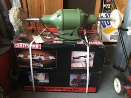 New Craftsman table saw and buffer