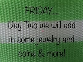 We have some collector coins and some sweet vintage pieces of turquoise jewelry - and still lots left for shoppers of the main house!