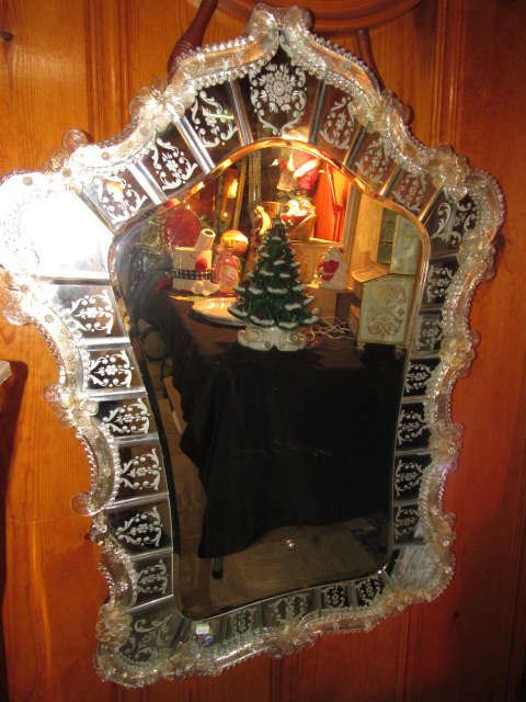Another Murano Glass Wall Mirror, a little smaller, but still a fairly large mirror... A Beauty!