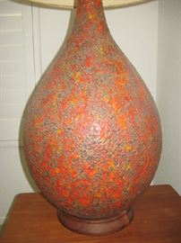 MID CENTURY LAVA GLAZE LAMP
