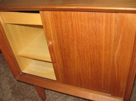 RARE SMALL CABINET WITH TAMBOUR DOOR