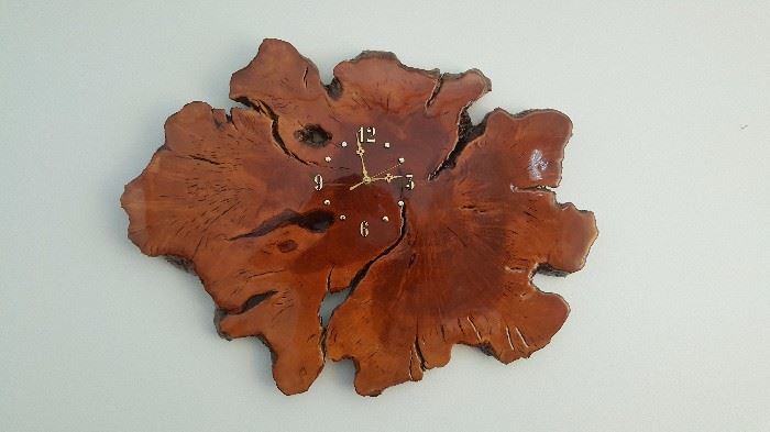 Wood Slab Clock