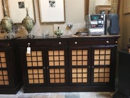 FABULOUS LARGE WOOD CREDENZAS
