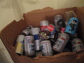 Vintage beer cans