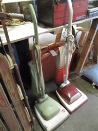 Vintage Hoover vacuums