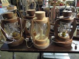 wooden lanterns