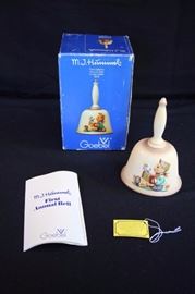 Goebel M. J. Hummel's First Edition Annual Bell: in bas relief in original box with insert & tag 1978 (6"). Mint condition … never been used.