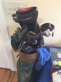 Left handed gold clubs - TayloerMade