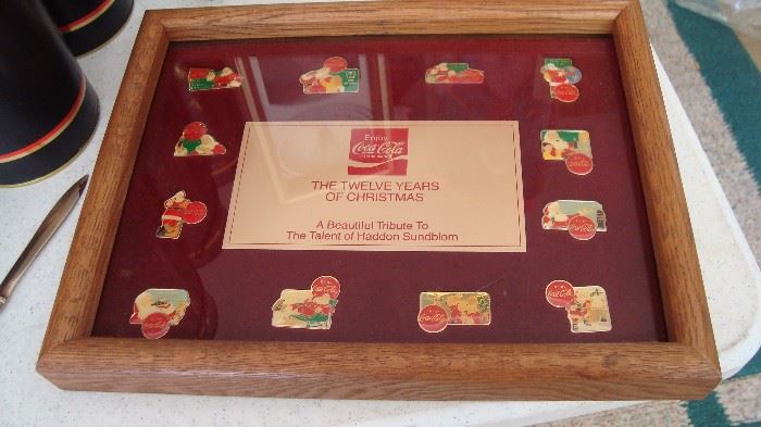 COCA COLA "The Twelve Years of Christmas" Pins
