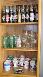 GEORGIA BULLDOG & Other COKE Bottles, Pitchers, Glasses, Mugs