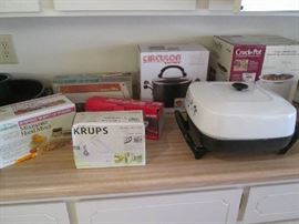 Small Appliances; Sunbeam, Krups, Oster, George Foreman, Rival