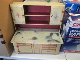 Old Metal Toy Cupboard, darling!