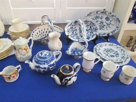 Belleek and some Flo Blue pieces.