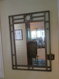 Geometric, contemporary styled Mirror.