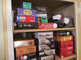 Golf Supplies by the box-full.