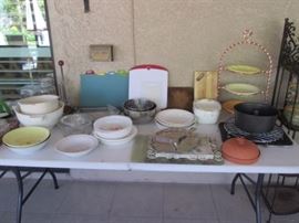 Kitchen and Serving Pieces.