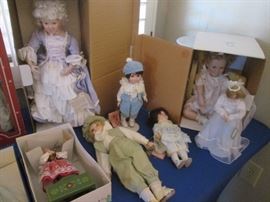 Some Dolls by Danbury Mint and Ashton Drake.  If you're a doll lover, don't miss this sale!