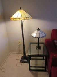 matching floor and table lamp