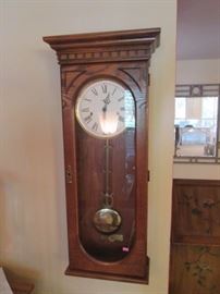 Howard Miller wall clock; 613-110 with Westminster chime
