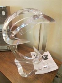 Van Teal abstract Mid Century Modern Lucite Sculpture