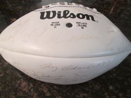 Jim Brown autographed football 