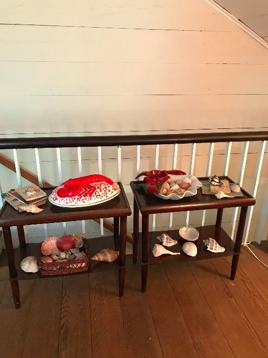 Lobster dishes and great shell collection
