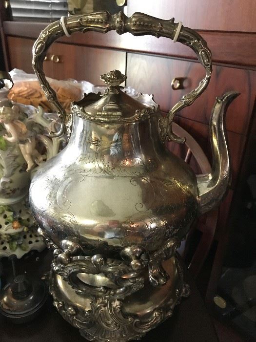 Beautiful Silver Tilting Teapot- Nicest I have Seen