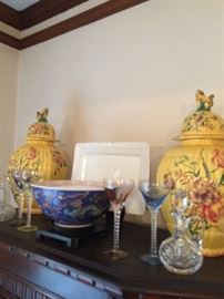 Big, Bold and Beautiful Glazed Vintage Ginger Jars!