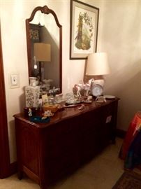 Long and lovely dresser works in a bedroom, or repurposed as a base for a large flat screen with ample storage for accessories.