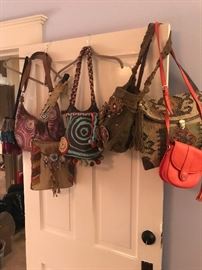 Fun purses. From groovy to cowgirl and designer to shabby chic