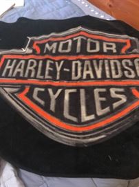 Harley blanket. nice size with a good feel