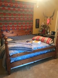 another view of the bed and the blankets for sale