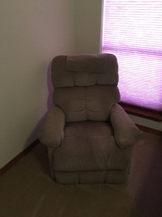 gray recliner, great condition