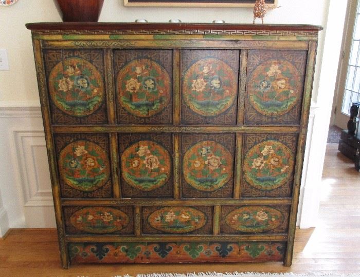 large oriental chest old