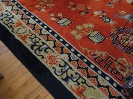 navy and red area rug