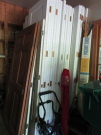  interior doors solid, 8 ft 32" wide 28" wide 30" wide, some pocket doors with mechanisms